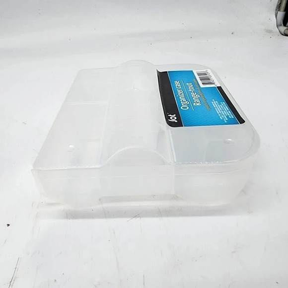 Jot Clear Lock-Top Organizer Storage Case Container 9 Sections 7.5"x6.5"x1.75” - Picture 2 of 10